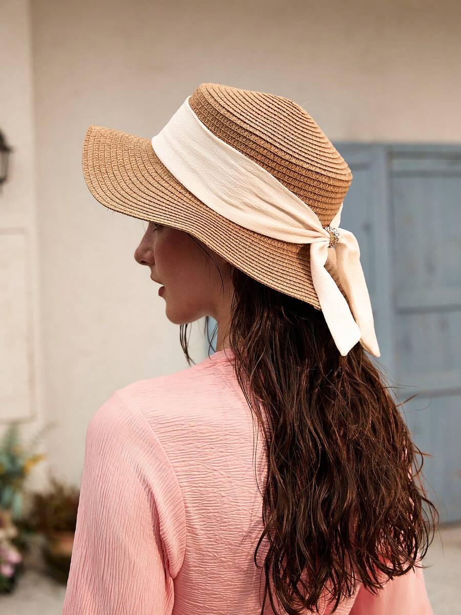 Hat Floppy Wide - Women Wide Brim Straw Sun Hat