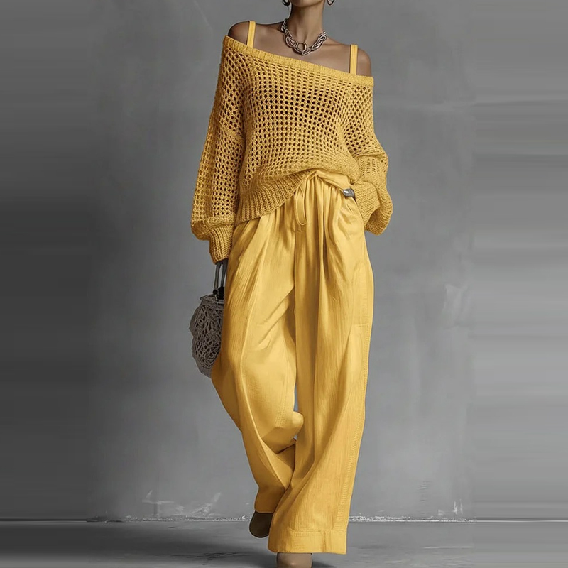 Fashion Solid One Shoulder Lon - Linen Pant Wide recensione e prezzo