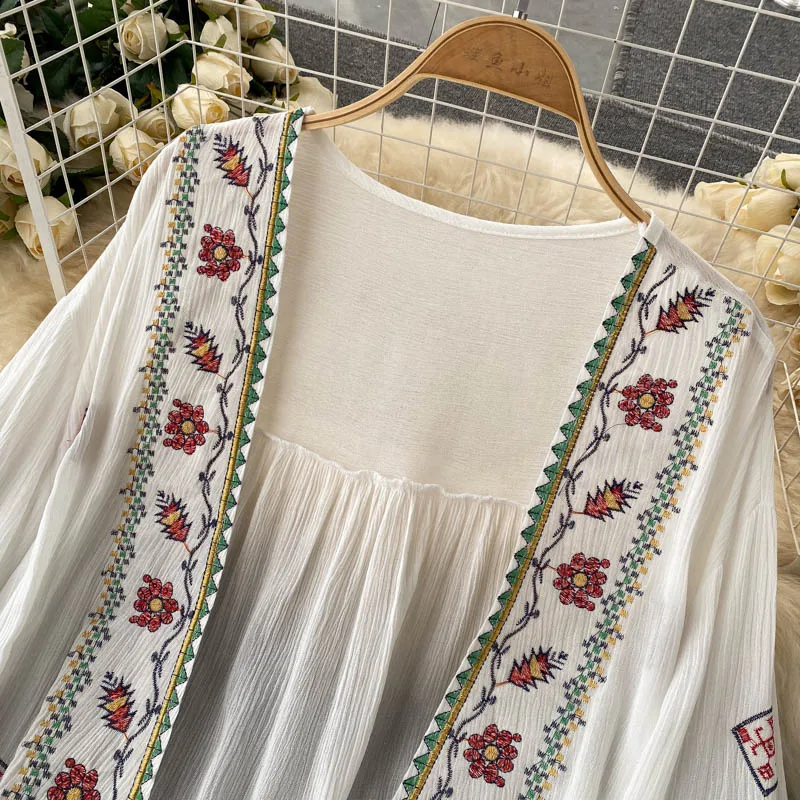 Summer Women's Shirt Bohemian  - Blouse Off Shoulder recensione e prezzo