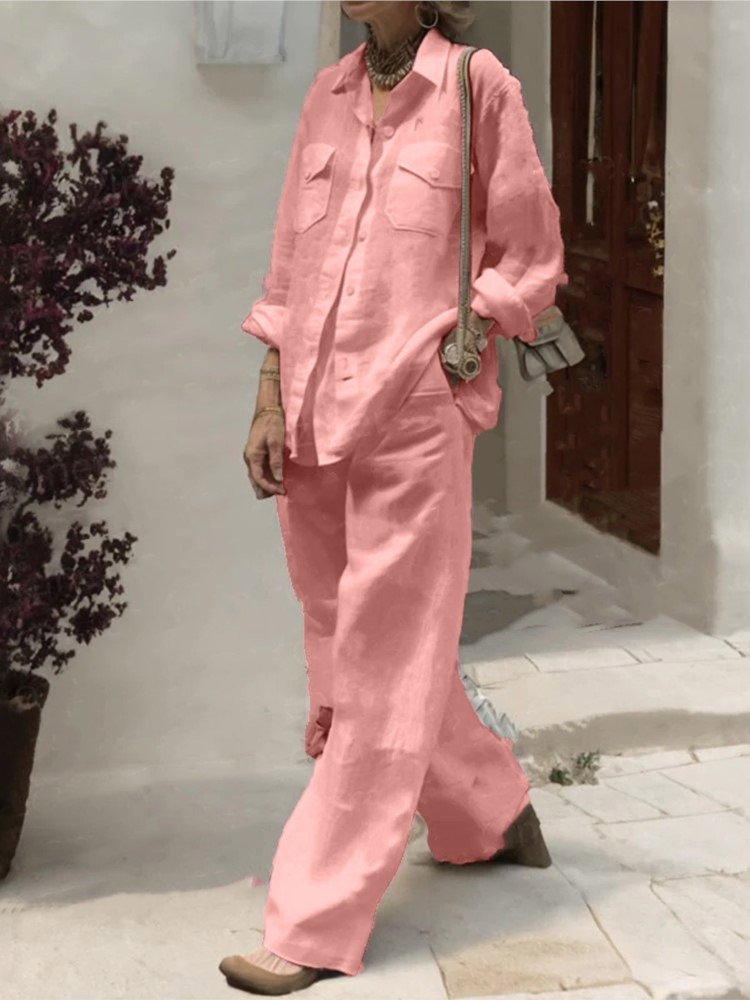 Fashion Solid Cotton Linen Shi - Linen Pant Wide recensione e prezzo