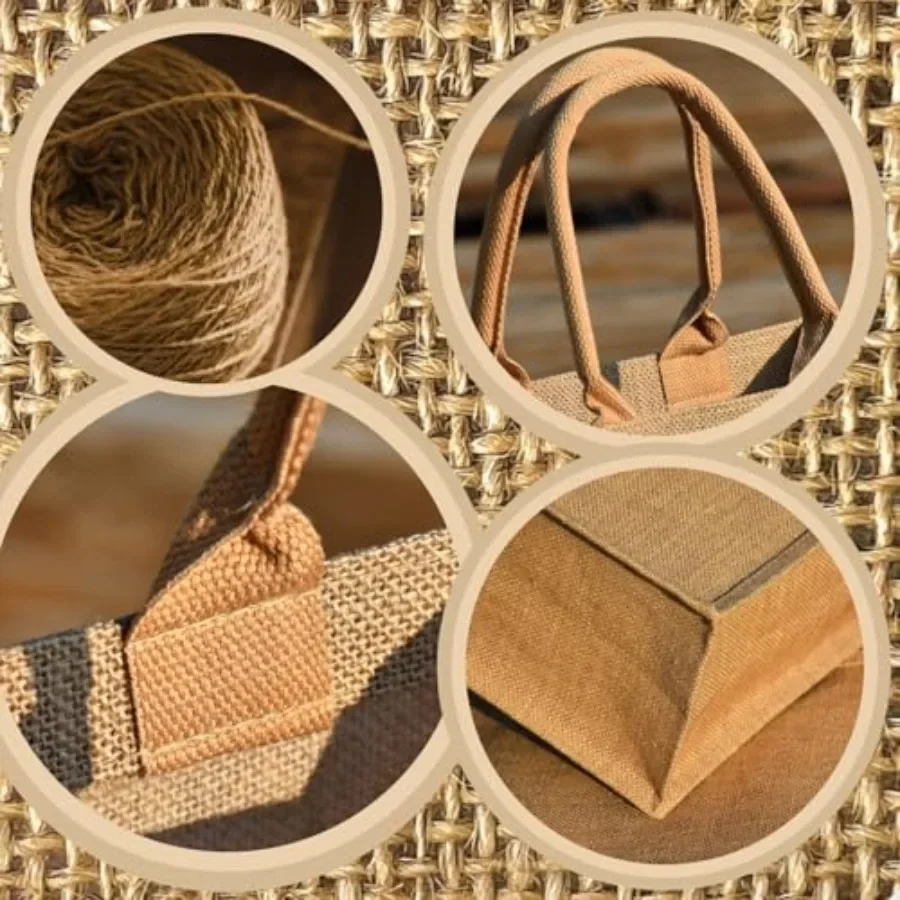 15 Pack Burlap Tote Bags 12x12 - Tote Bag Beach recensione e prezzo