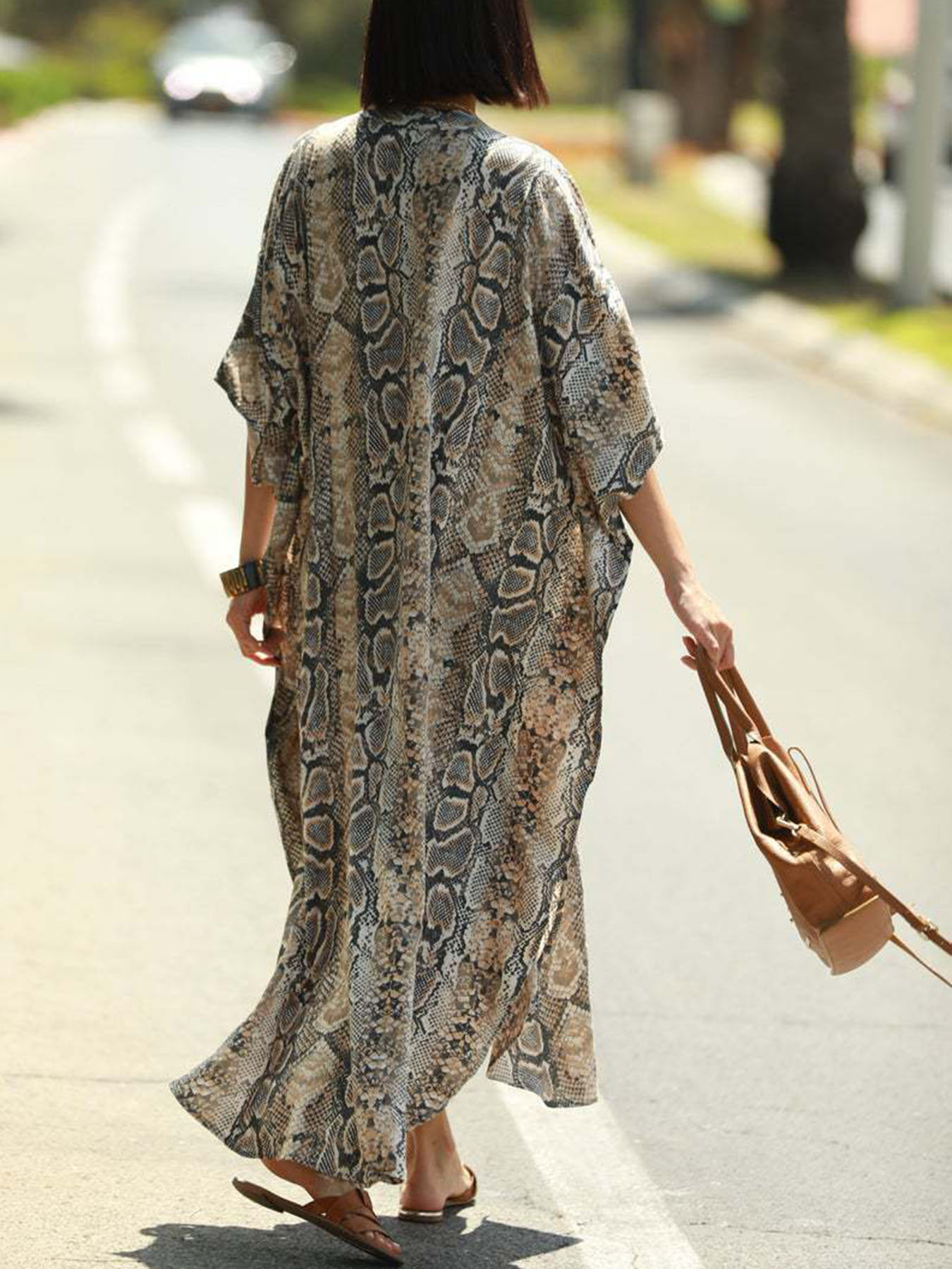 Bohemian Print Beach Cover-Up  - Cover Up Kaftan recensione e prezzo