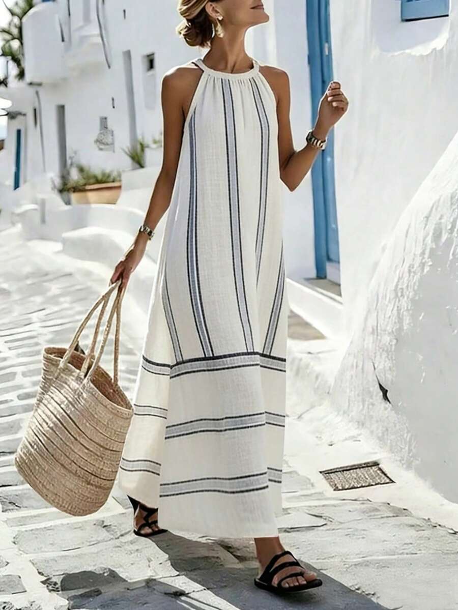 Women Sleeveless Halter Maxi D - Maxi Dress Halter recensione e prezzo