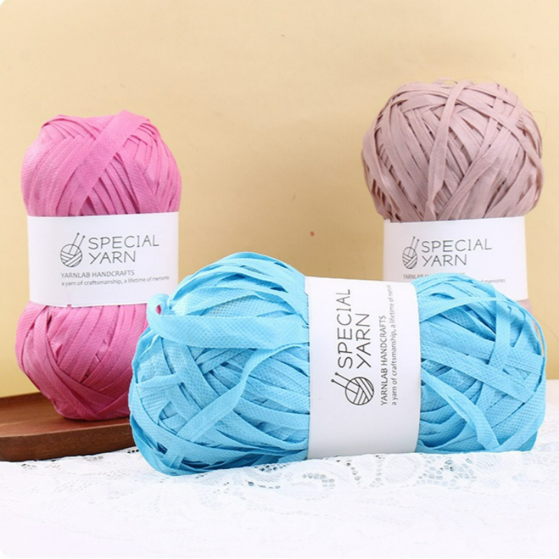 100g/pcs Raffia Flat Yarn for  - Crochet Bag Raffia recensione e prezzo