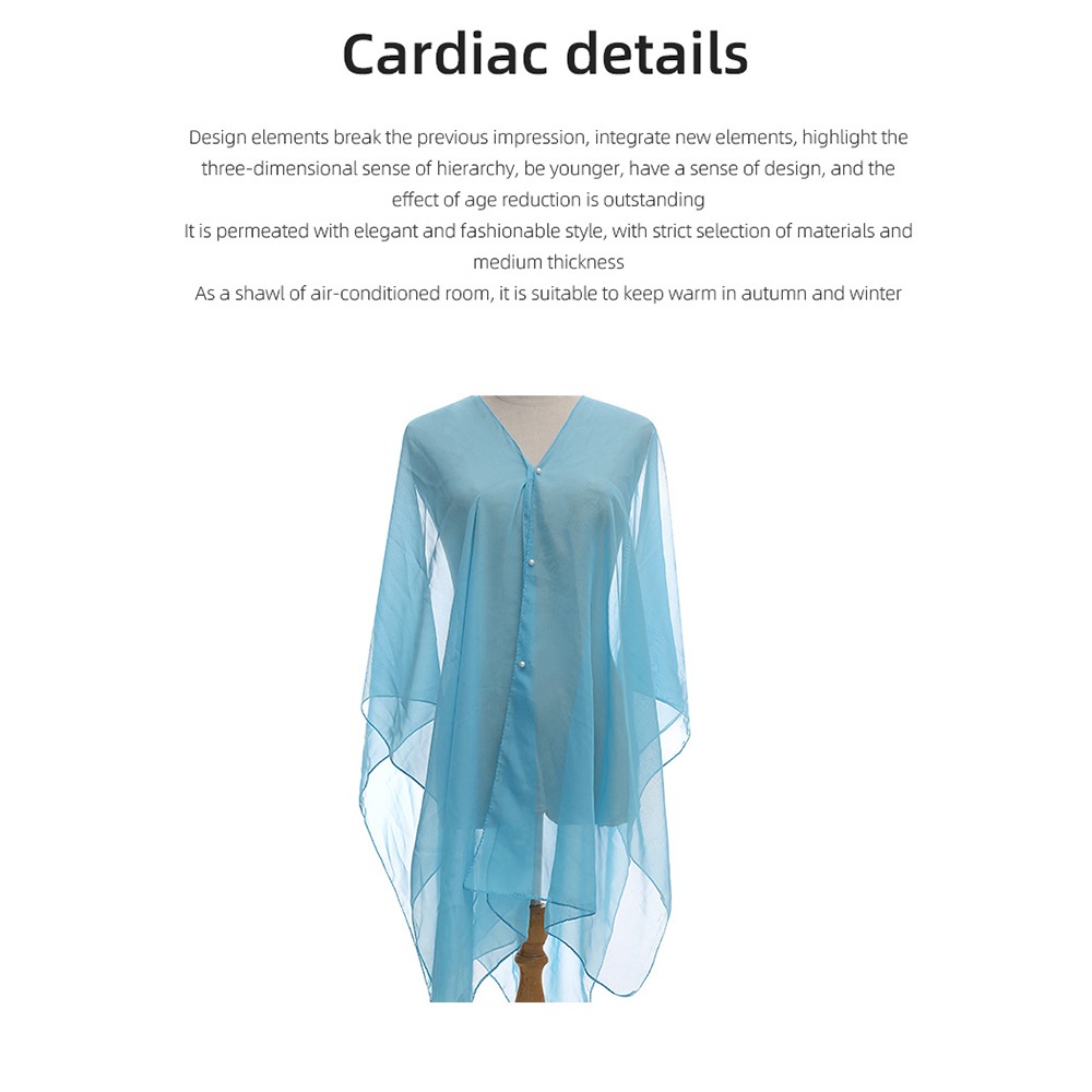 Fashion Solid color Shawl Scar - Cover Up Kaftan recensione e prezzo