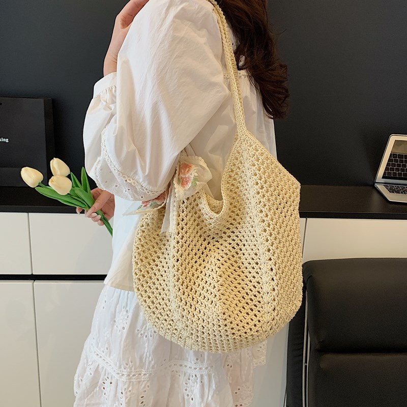 Summer Lace Bow Tote Bags Wome - Crochet Bag Raffia recensione e prezzo