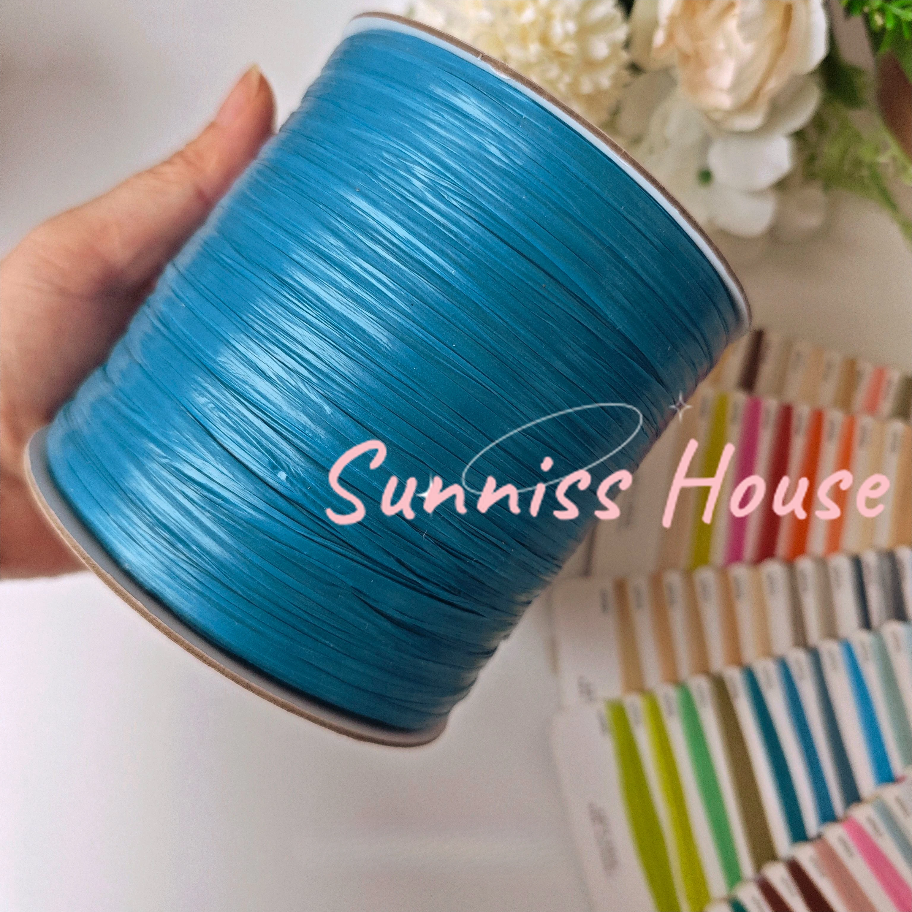 600M Matte Raffia Yarn，330g Ar - Crochet Bag Raffia recensione e prezzo