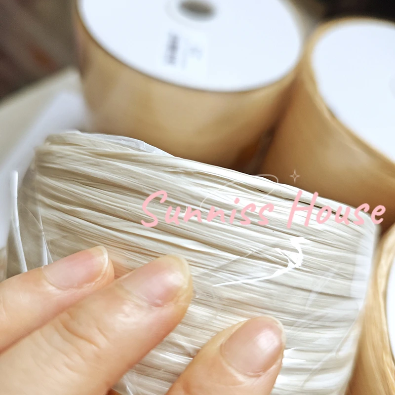600M Matte Raffia Yarn，330g Ar - Crochet Bag Raffia recensione e prezzo