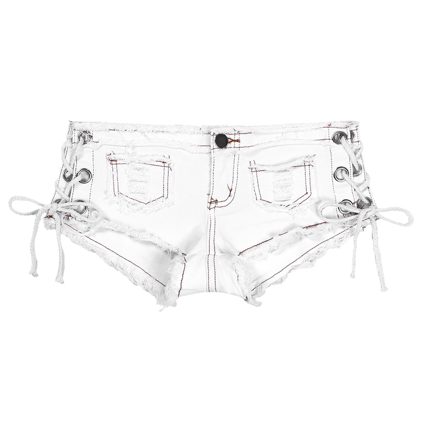 Women Sexy Cut Off Low Waist D - Shorts Denim Frayed recensione e prezzo