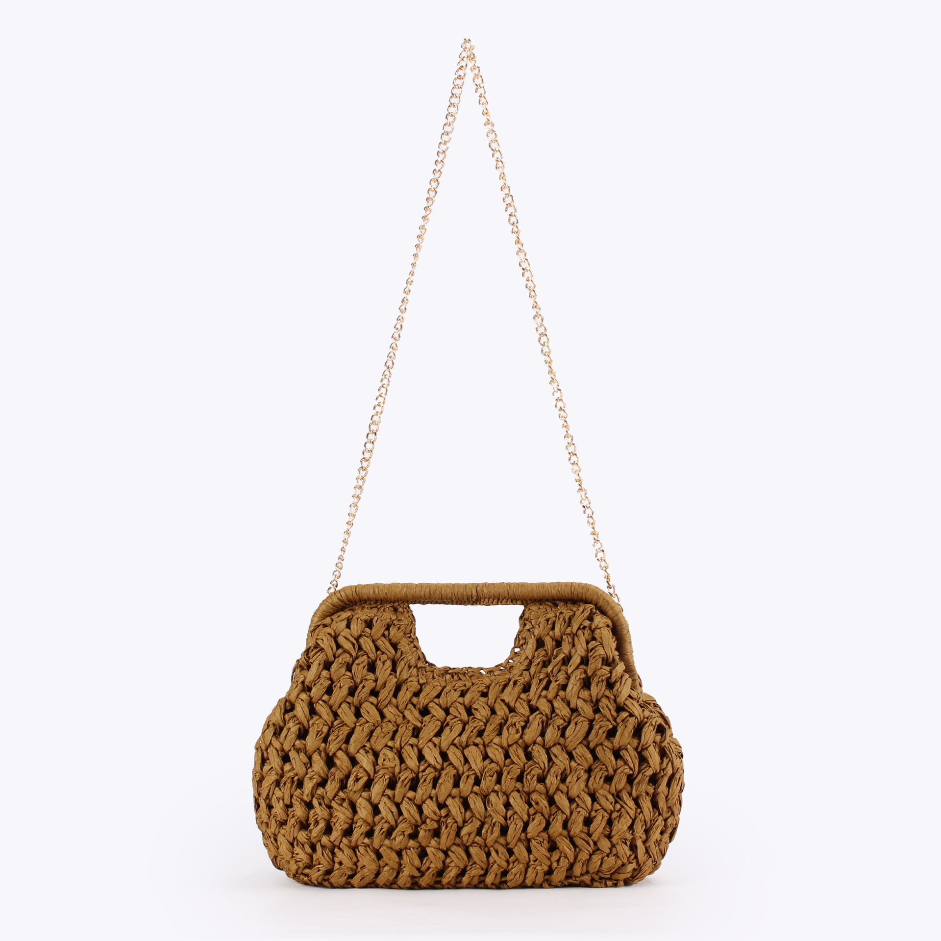 Elegant Ladies Chain Hand Knit - Crochet Bag Raffia recensione e prezzo