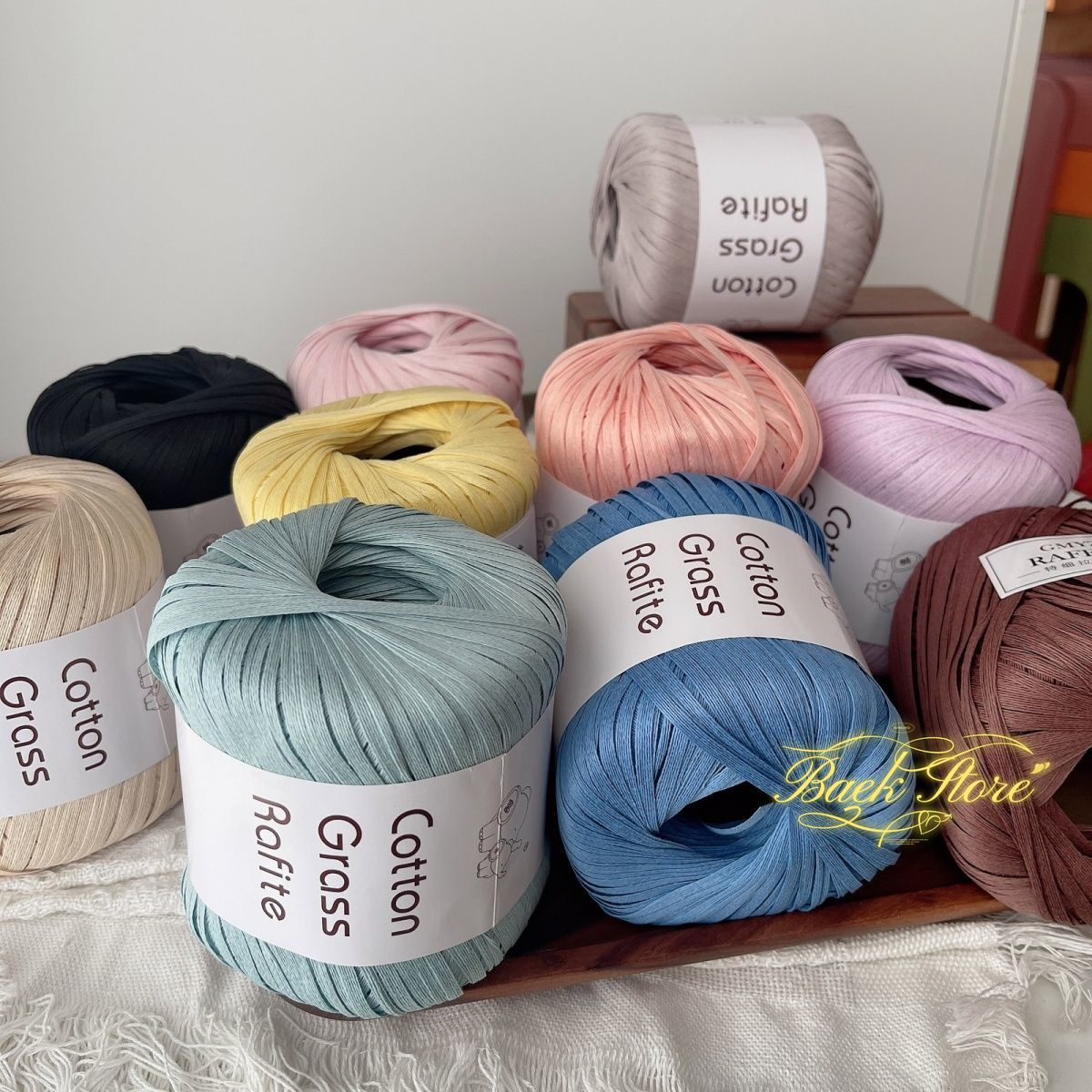 102M/roll Multicolor Raffia Ya - Crochet Bag Raffia recensione e prezzo