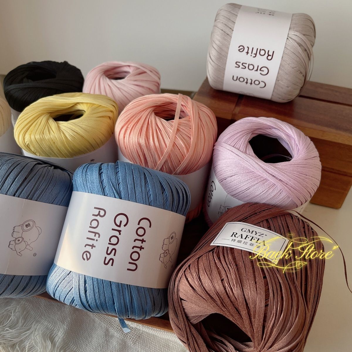 102M/roll Multicolor Raffia Ya - Crochet Bag Raffia recensione e prezzo