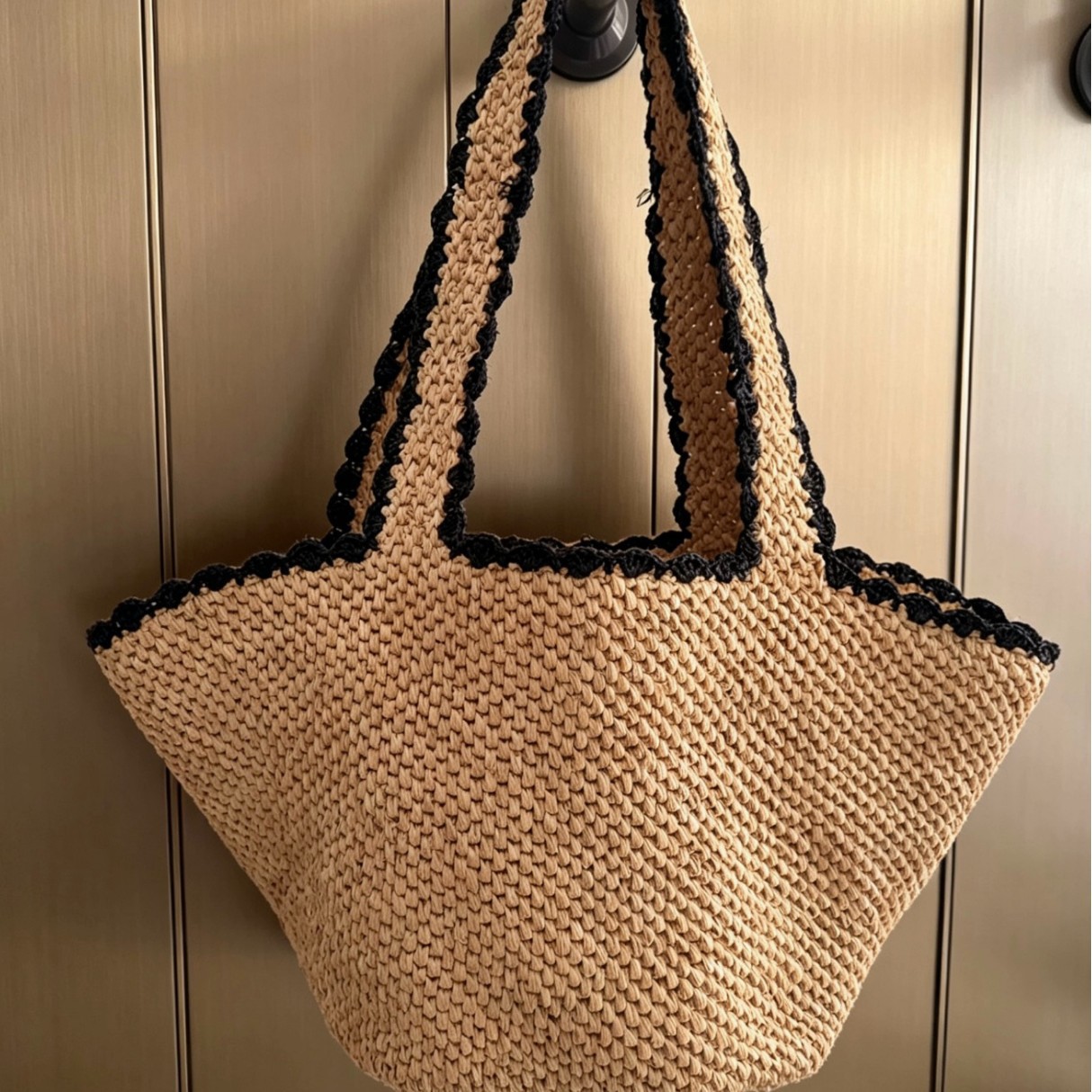 NEW raffia bow crochet handwov - Crochet Bag Raffia recensione e prezzo