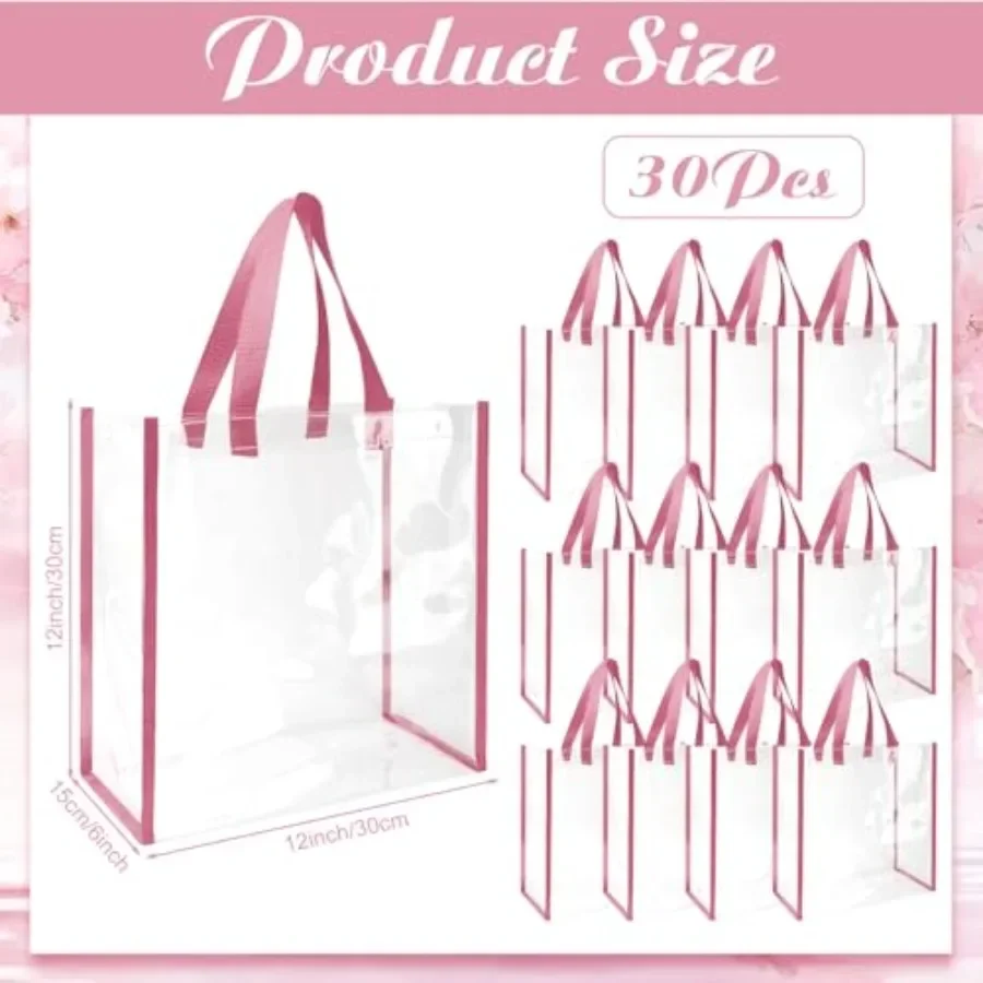 Pack 12x12x6 Inch Clear Tote B - Tote Bag Beach recensione e prezzo