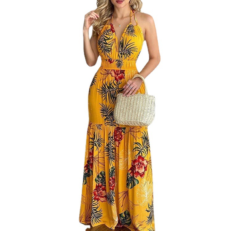Floral Maxi Dress Long Backles - Maxi Dress Halter recensione e prezzo