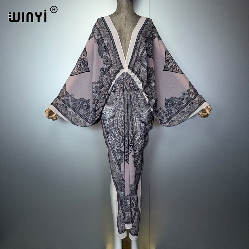 WINYI V-neck Sexy Dress Arabic - Cover Up Kaftan recensione e prezzo