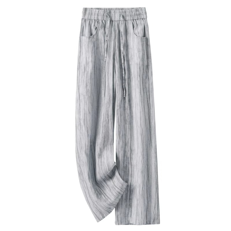 Tie-Dye Ice Silk Cotton Linen  - Linen Pant Wide recensione e prezzo