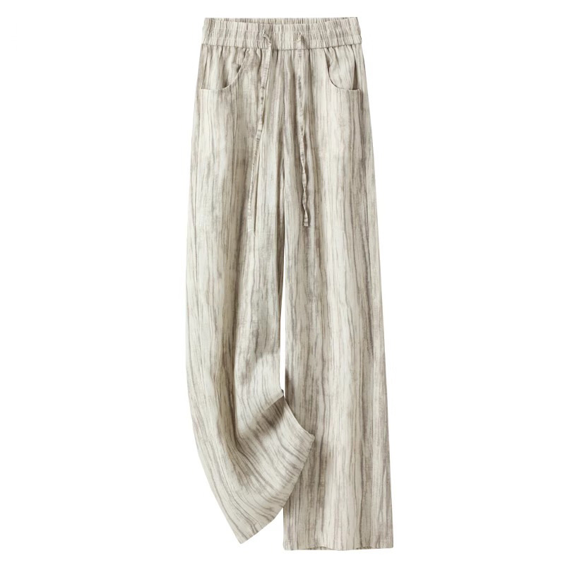 Tie-Dye Ice Silk Cotton Linen  - Linen Pant Wide recensione e prezzo