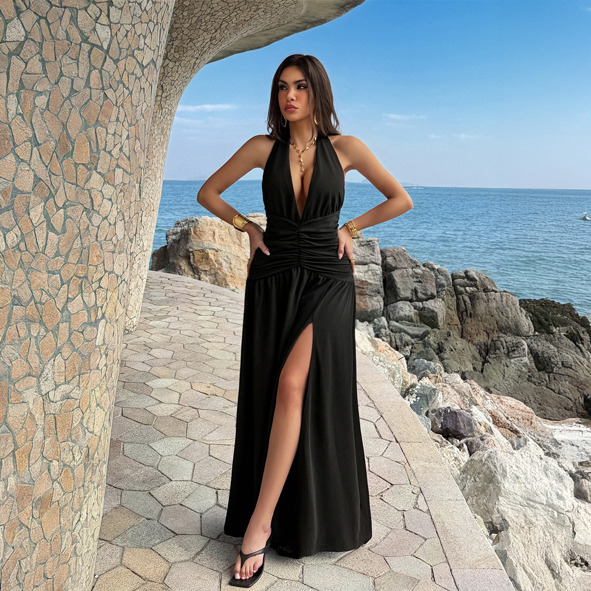 Women's Dress 2 Colors Halter  - Maxi Dress Halter recensione e prezzo