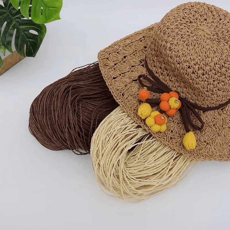 200g 2ply Cotton Raffia Yarn f - Crochet Bag Raffia recensione e prezzo