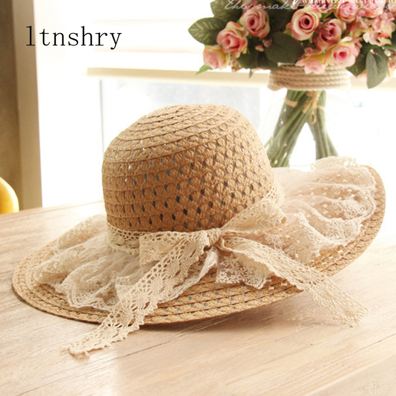 Women Lace Sun Hats For  Wide  - Hat Floppy Wide recensione e prezzo