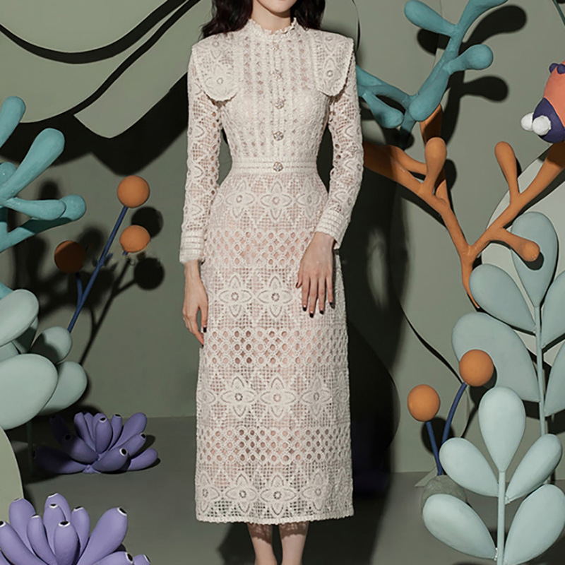 2025 New Temperament Hollow-ou - Linen Dress Wrap recensione e prezzo