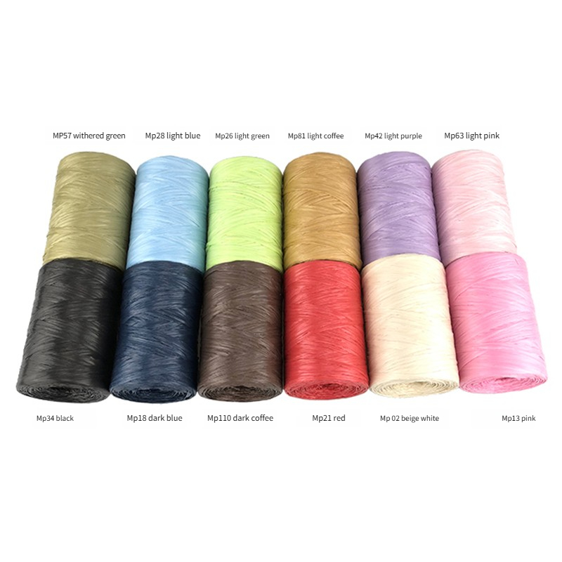 100g/pcs Flat Raffia Paper Yar - Crochet Bag Raffia recensione e prezzo