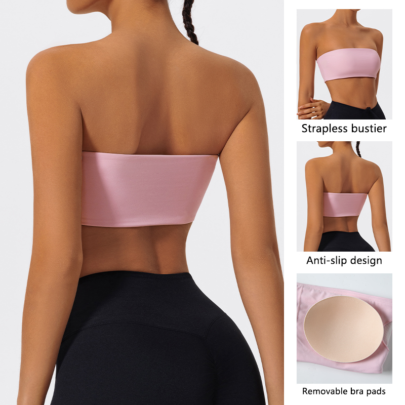 Strapless Sports Bra Gym Crop  - Crop Top Crochet recensione e prezzo