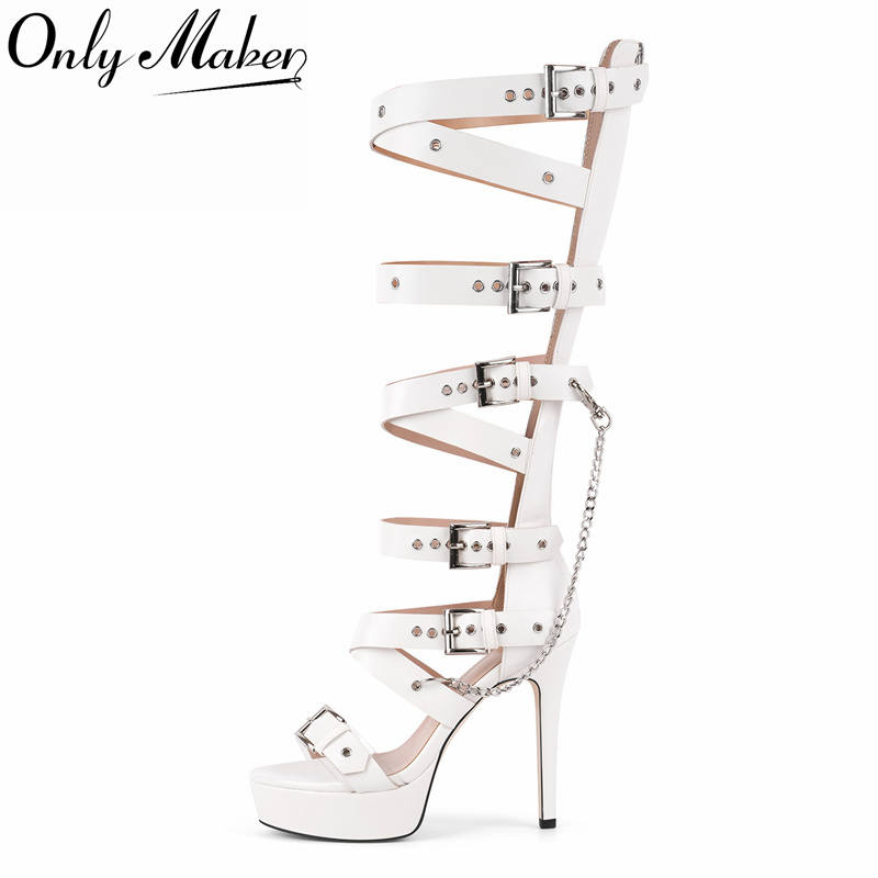 Onlymaker Platform Knee High E - Sandal Strappy Heeled recensione e prezzo