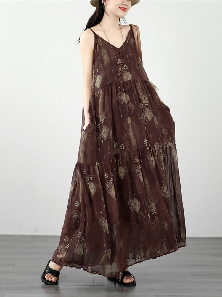 Bohemian Print Linen Wrap Dres - Linen Dress Wrap recensione e prezzo