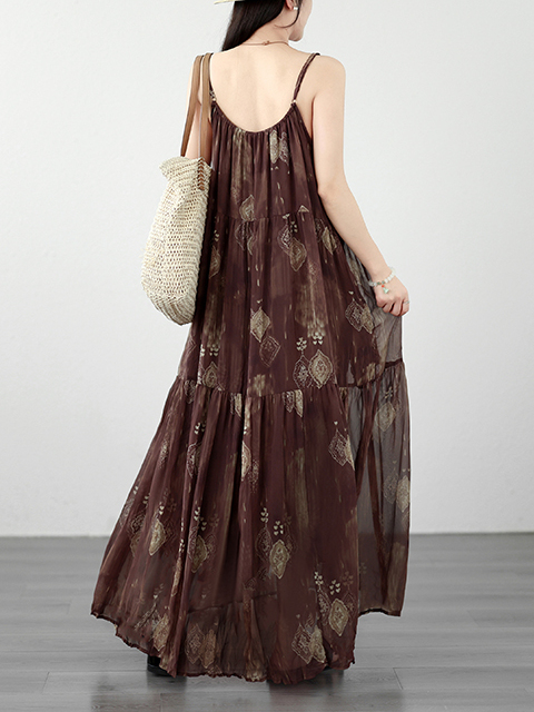 Bohemian Print Linen Wrap Dres - Linen Dress Wrap recensione e prezzo