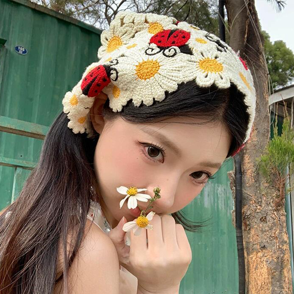 Korean Sweet Cute Handmade Cro - Headband Summer Knit recensione e prezzo
