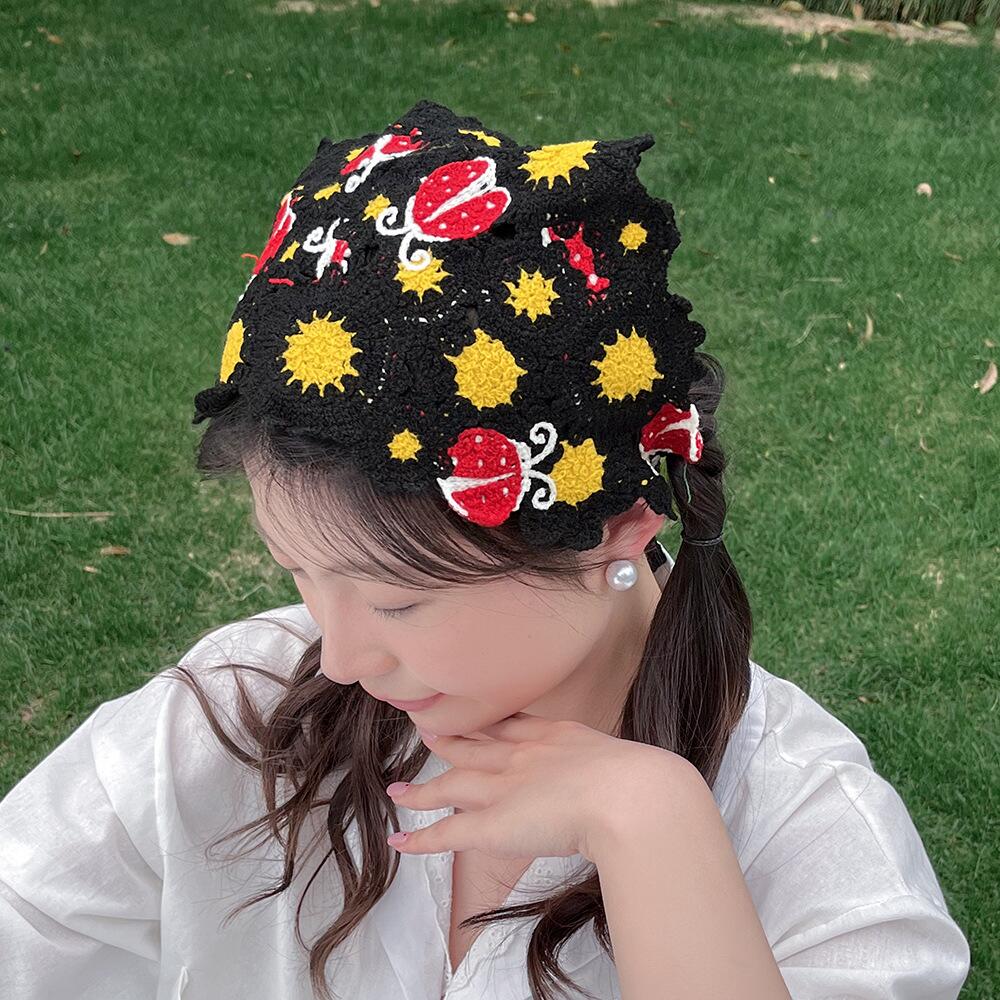 Korean Sweet Cute Handmade Cro - Headband Summer Knit recensione e prezzo