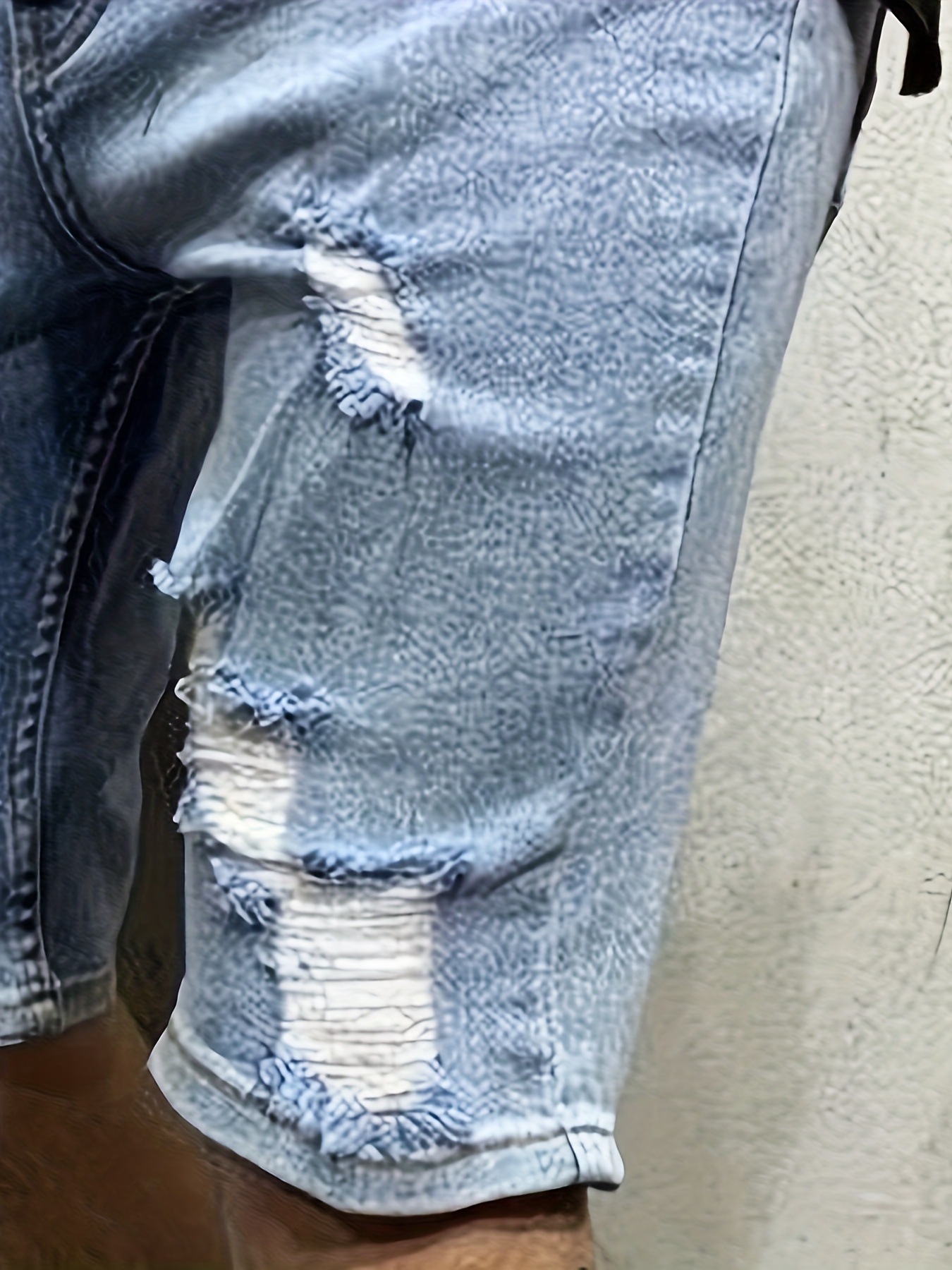 Men's Summer Breathable Ripped - Shorts Denim Frayed recensione e prezzo