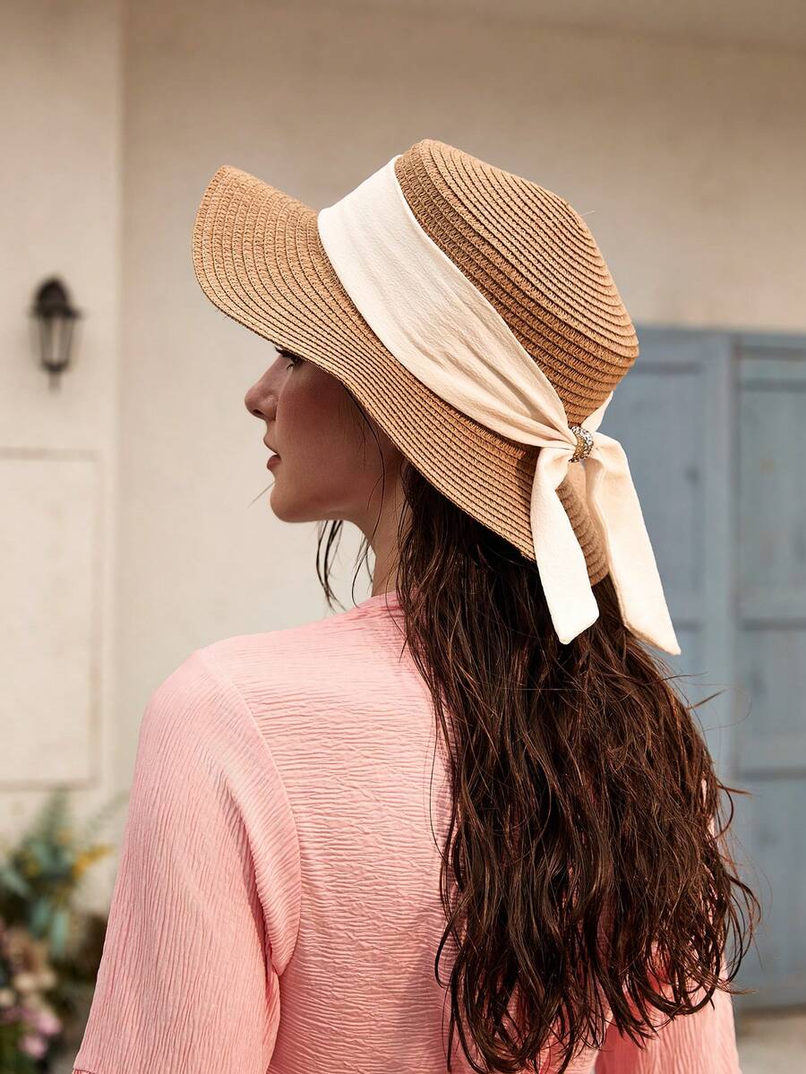 Women Wide Brim Straw Sun Hat  - Hat Floppy Wide recensione e prezzo