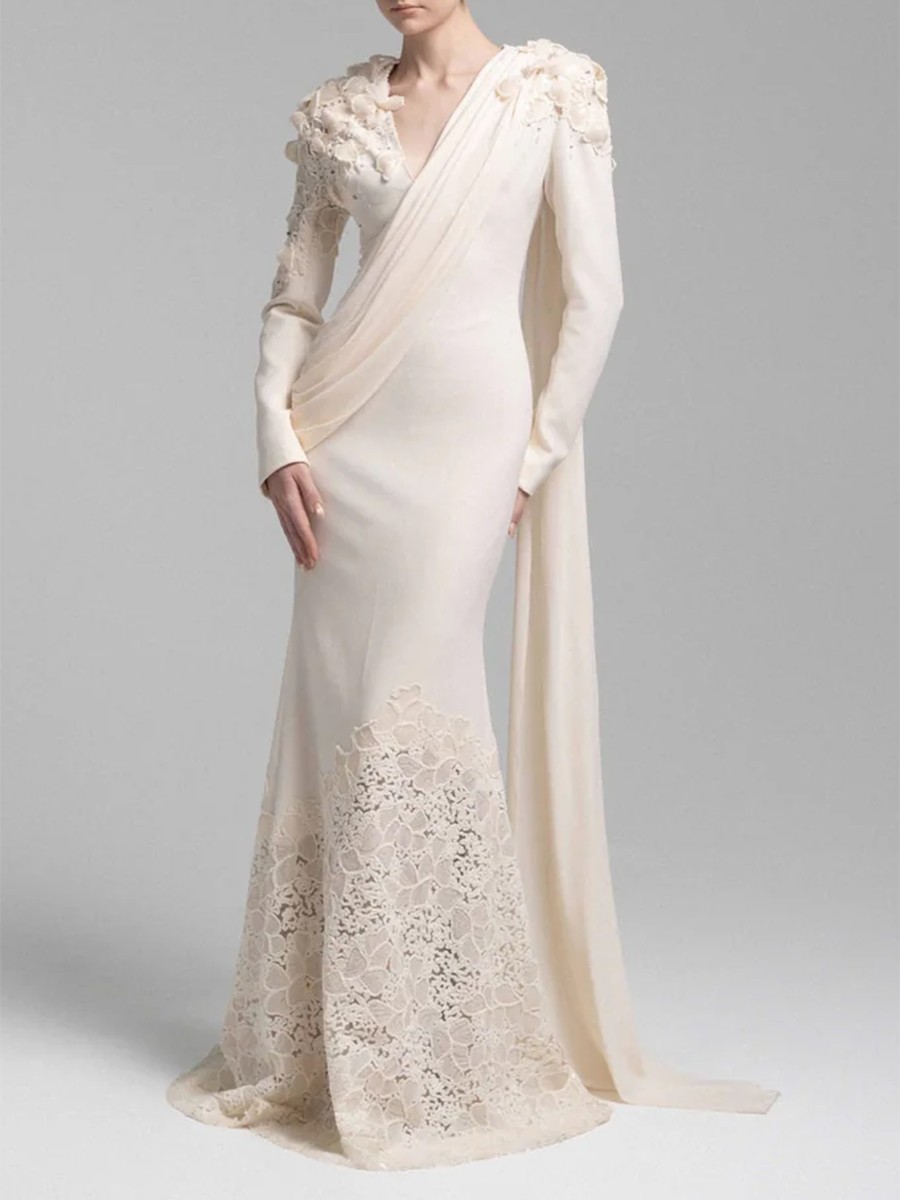 TWOTWINSTYLE Solid Spliced Seq - Linen Dress Wrap recensione e prezzo