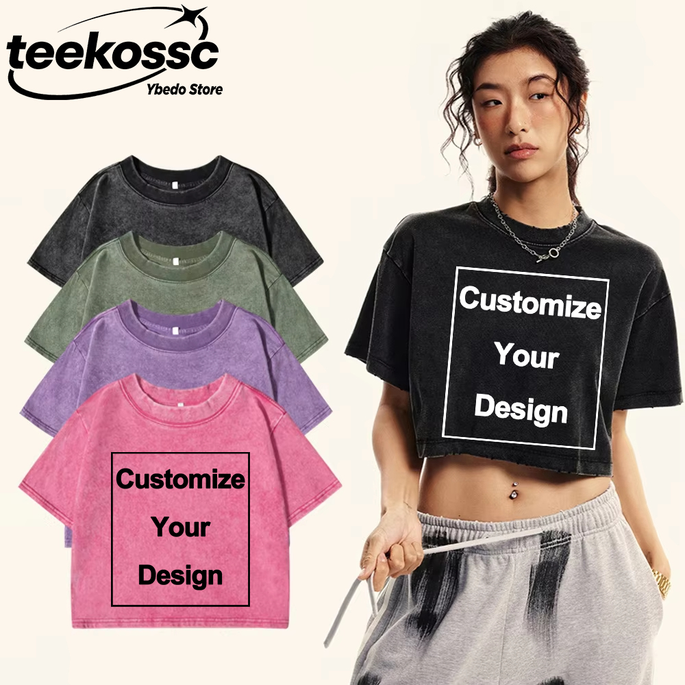 Y2k Custom Solid Washed T-Shir - Crop Top Crochet recensione e prezzo