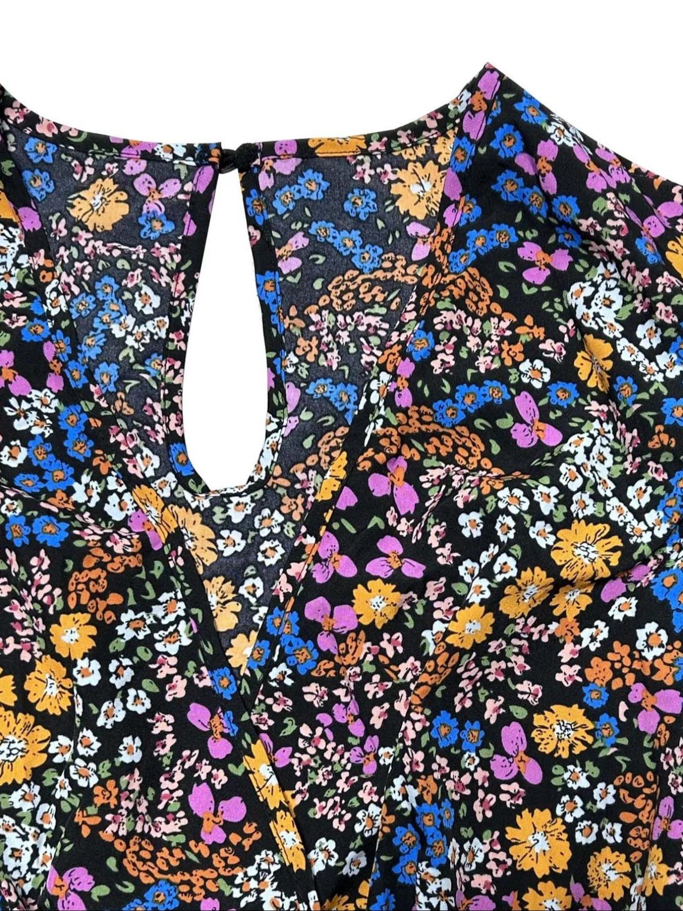 【Plus Size】 Floral Print Tie S - Romper Floral Print recensione e prezzo