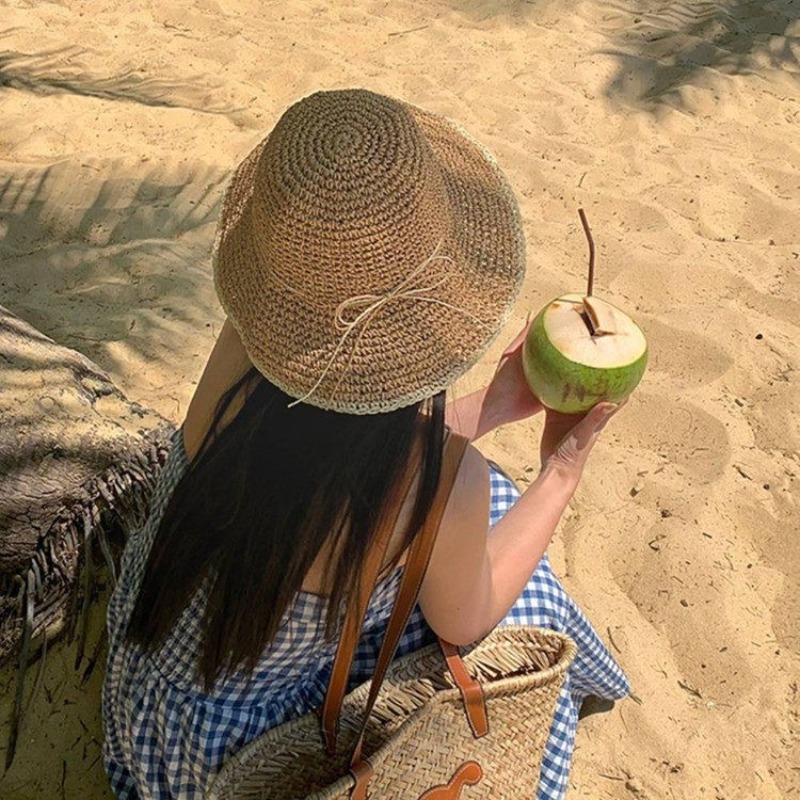 1pc Women's Summer Beach Straw - Hat Floppy Wide recensione e prezzo