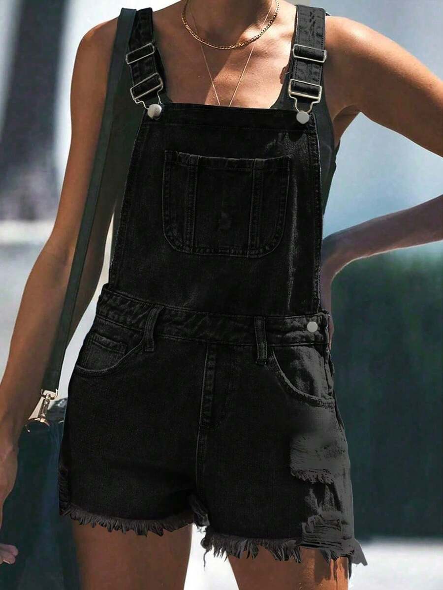 Womens White Distressed Denim  - Shorts Denim Frayed recensione e prezzo