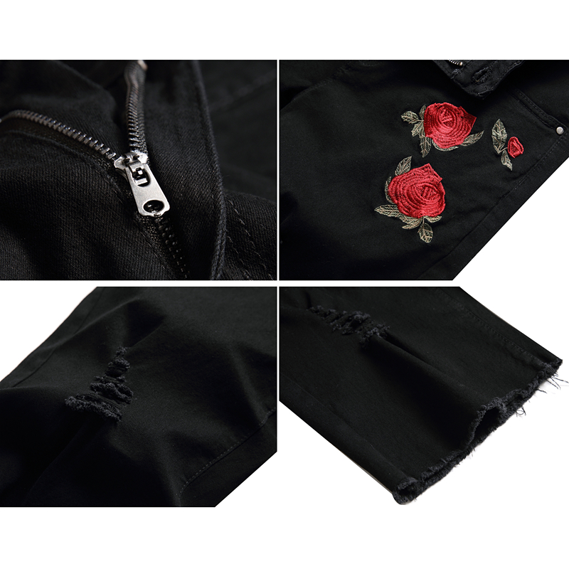 2026 Summer Men's Red Rose Emb - Shorts Denim Frayed recensione e prezzo